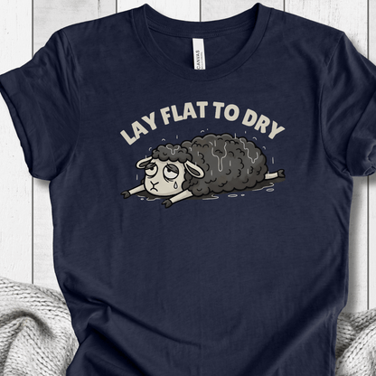 Lay Flat to Dry Sheep T-Shirt Navy / S