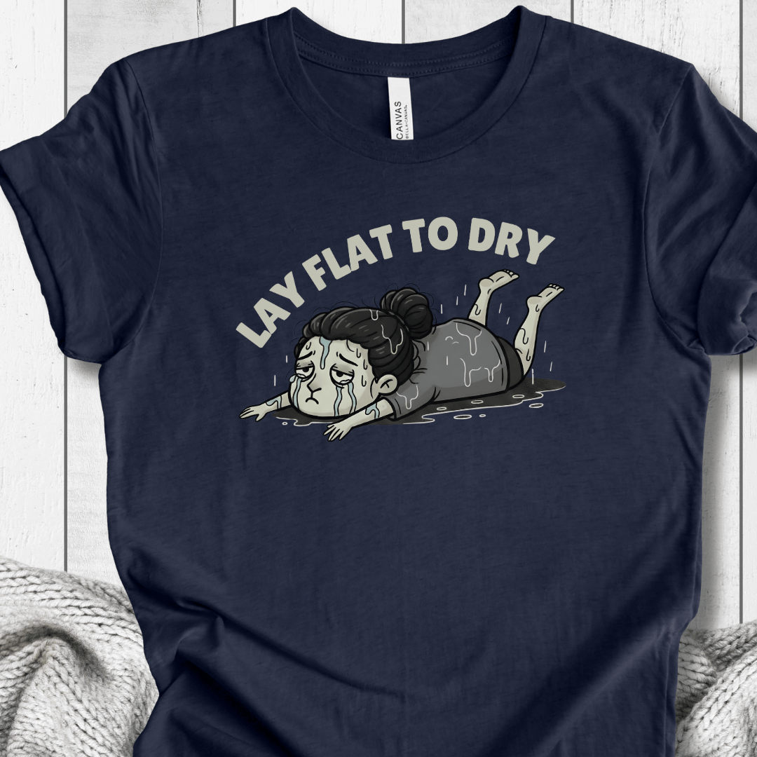 Lay Flat to Dry Woman T-Shirt Navy / S