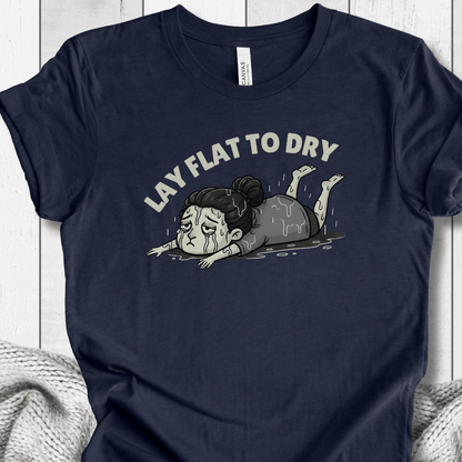 Lay Flat to Dry Woman T-Shirt Navy / S