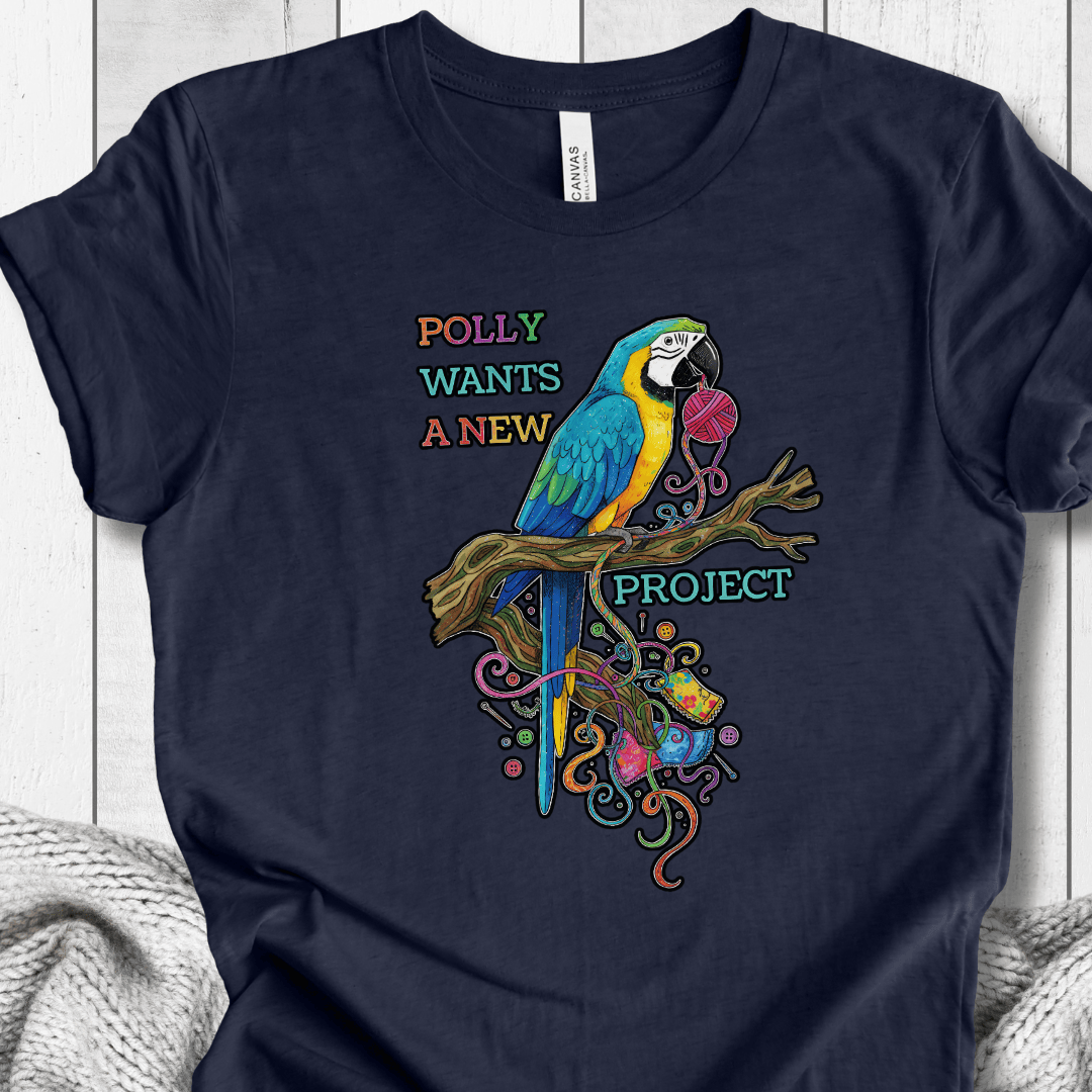 Polly Wants A New Project T-Shirt Navy / S