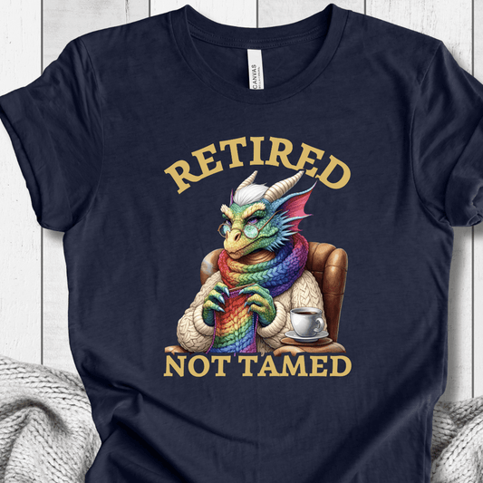 Retired not tamed T-Shirt Navy / S