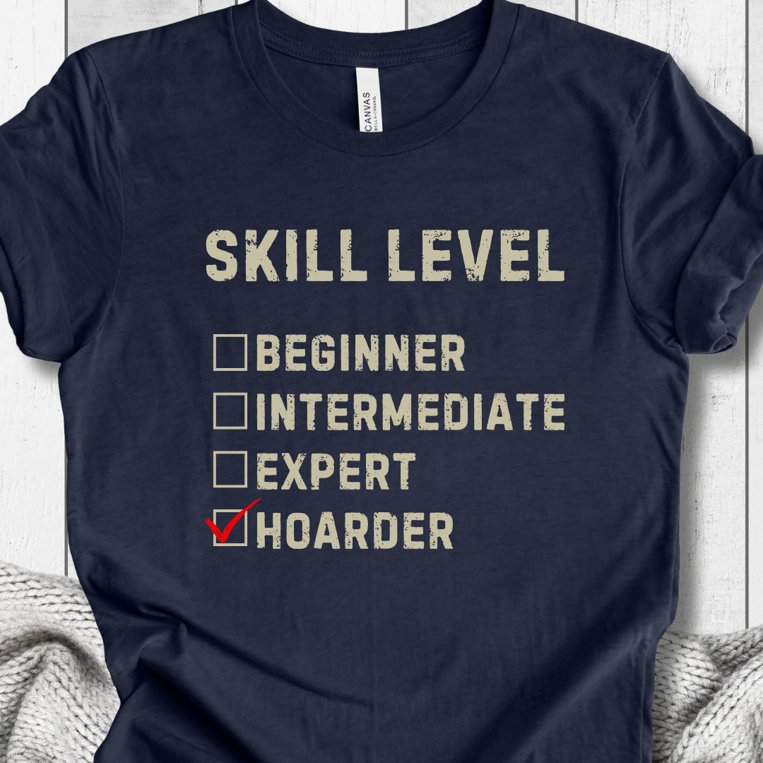 Skill Level: Hoarder T-Shirt Navy / S