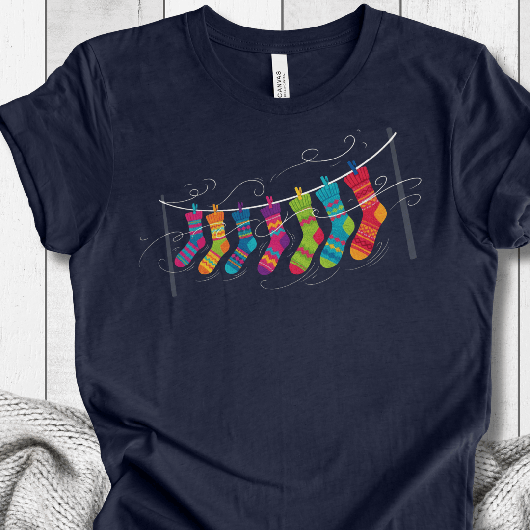 Sock Line T-Shirt Navy / S