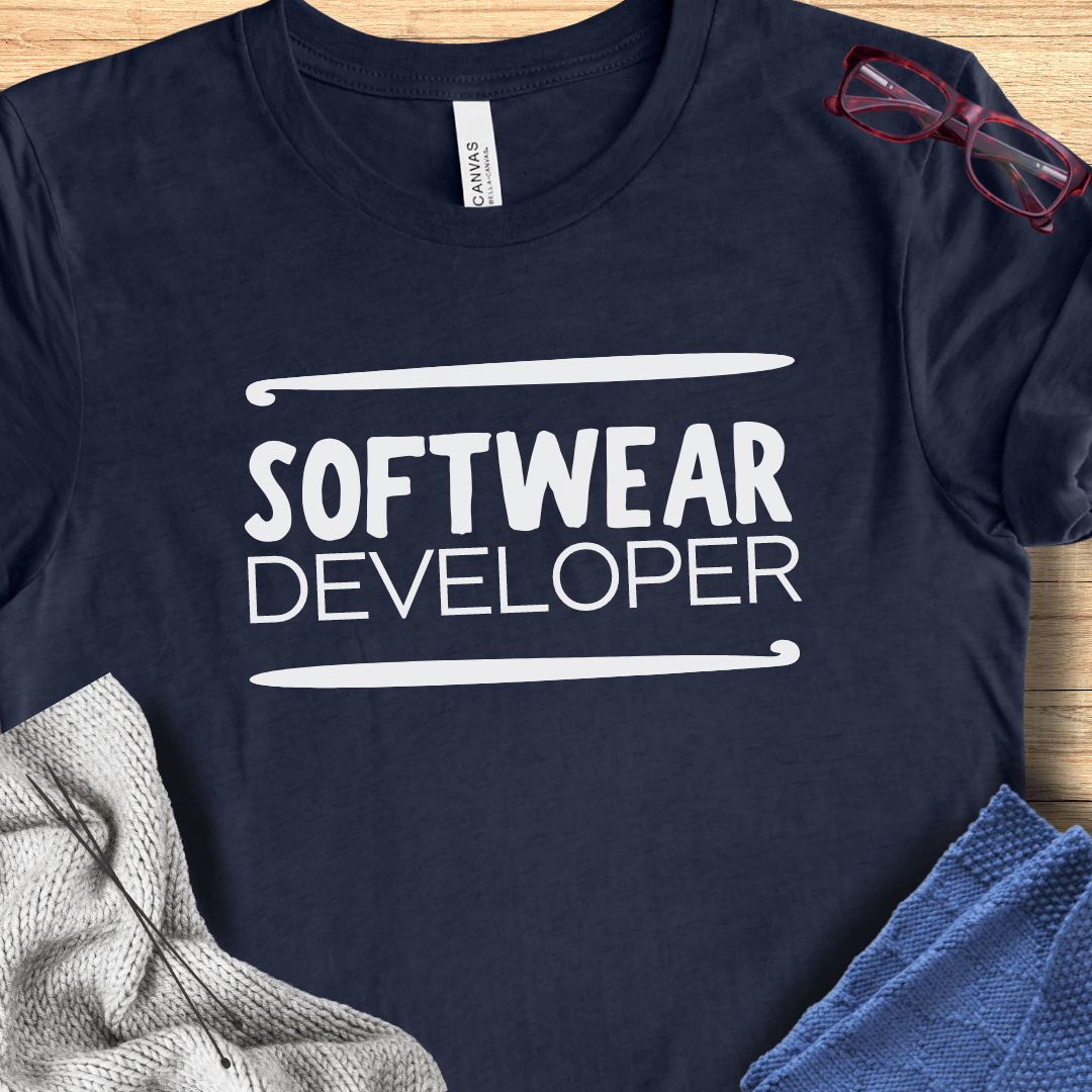 Software Developer Crochet T-Shirt Navy / S