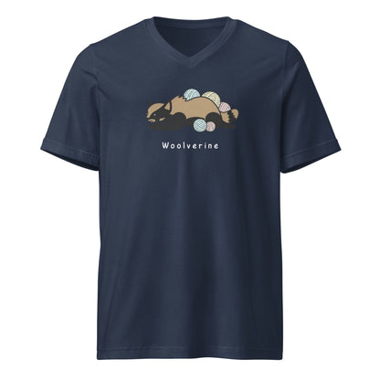 Woolverine V-Neck T-Shirt Navy / S