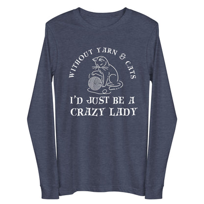 Yarn & Cats Long Sleeve Tee Navy / S