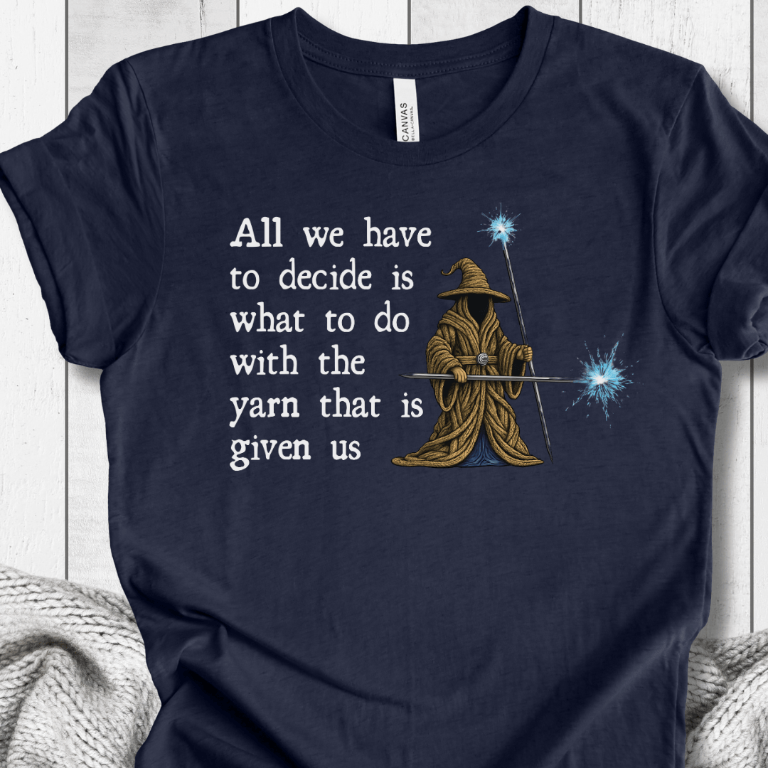 Yarn Wizard T-Shirt Navy / S