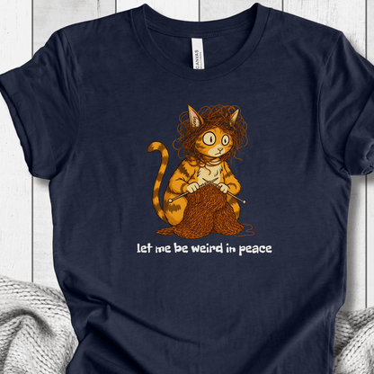Be Weird in Peace T-Shirt Navy / XS