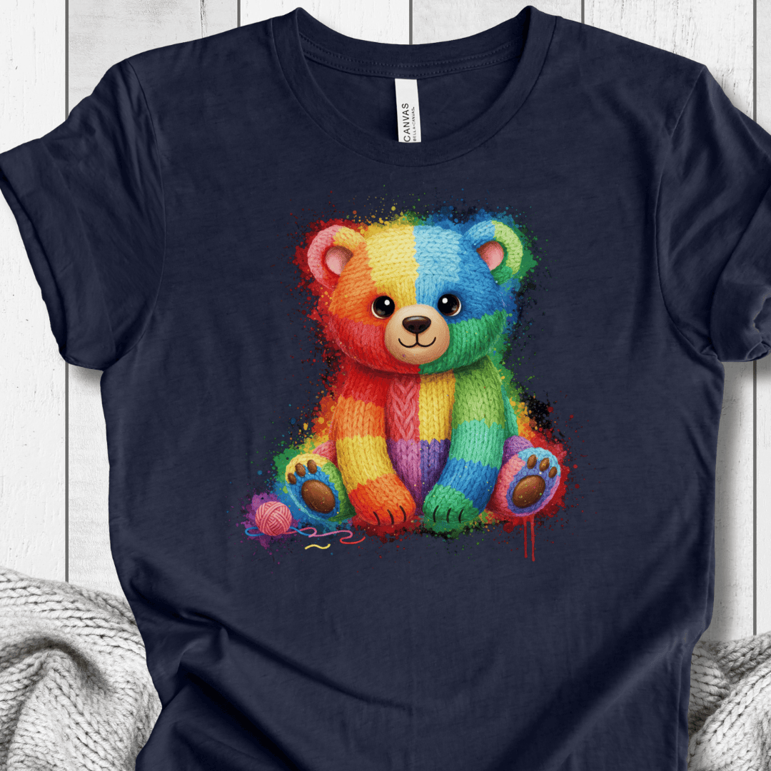 Bear Dye Splash T-Shirt Navy / XS