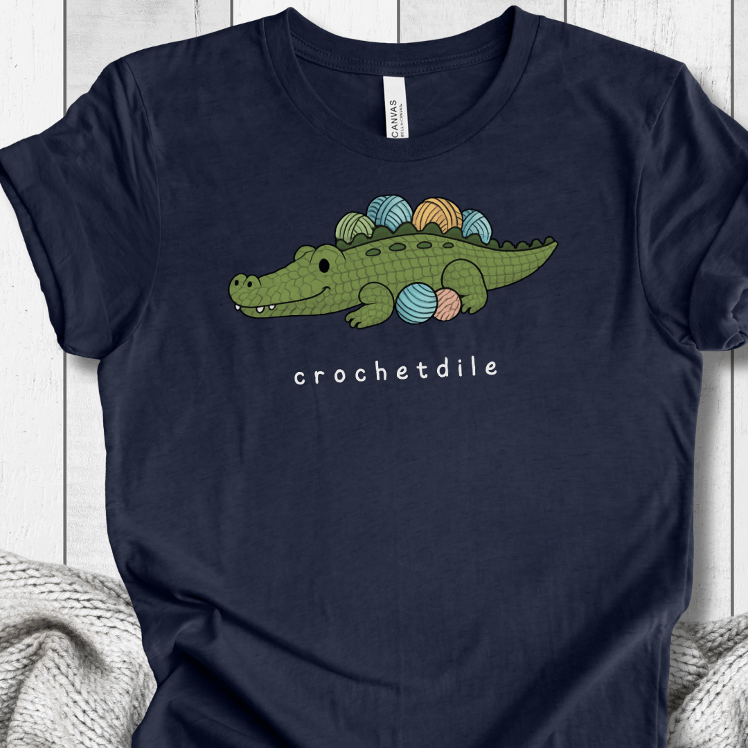 Crochetdile t-shirt Navy / XS