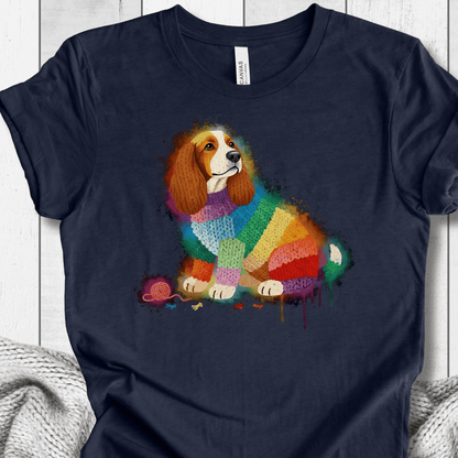 Dog Dye Splash T-Shirt Navy / XS