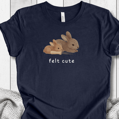 Felt Cute t-shirt Navy / XS