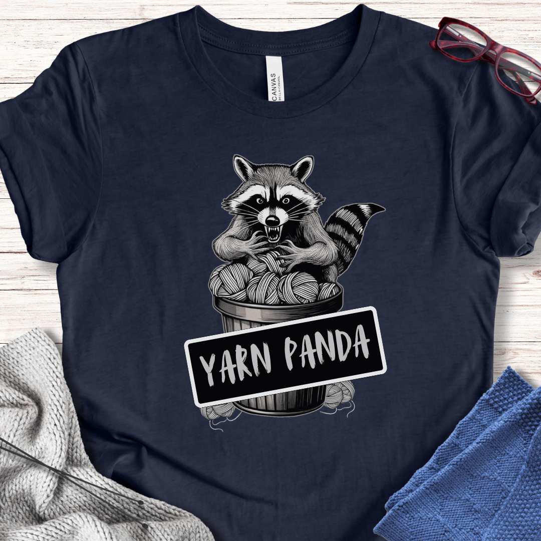 Feral Yarn Panda T-Shirt Navy / XS