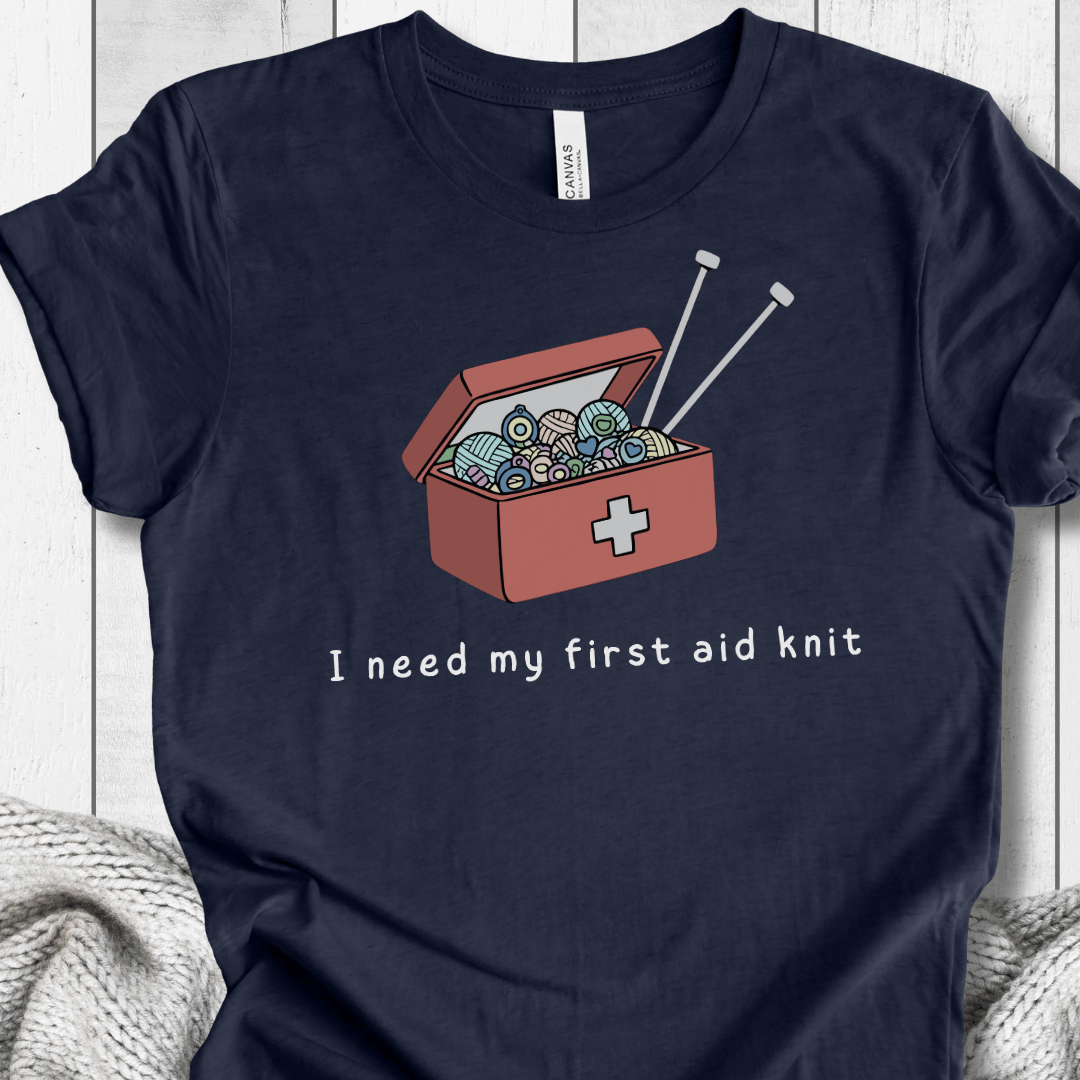 First Aid Knit T-Shirt Navy / XS
