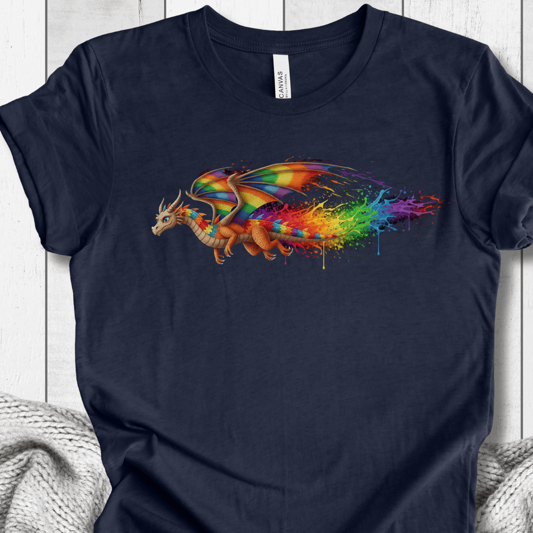 Flight Dragon Dye Splash T-Shirt Navy / XS