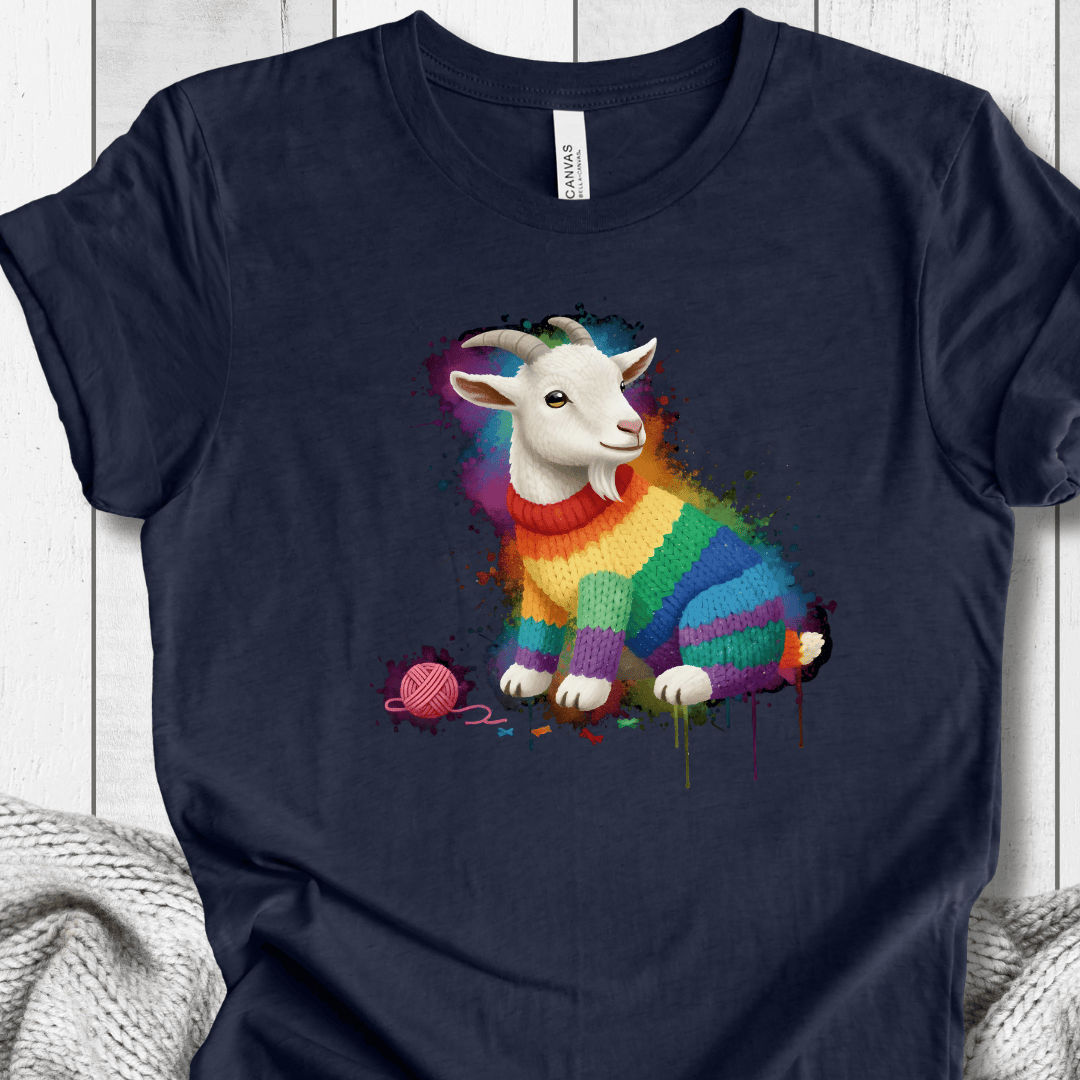 Goat Dye Splash T-Shirt Navy / XS