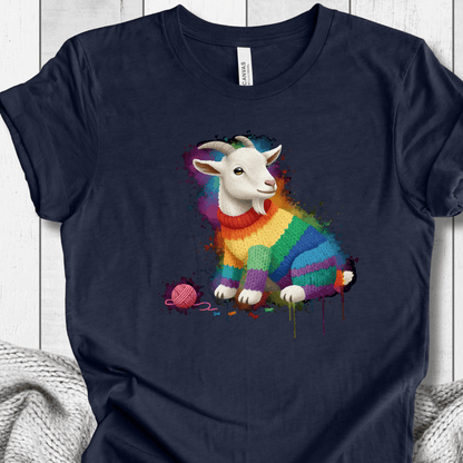 Goat Dye Splash T-Shirt Navy / XS