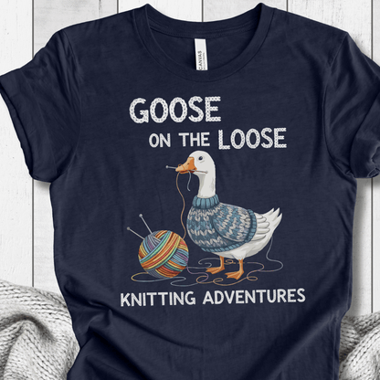 Goose on the Loose T-Shirt Navy / XS