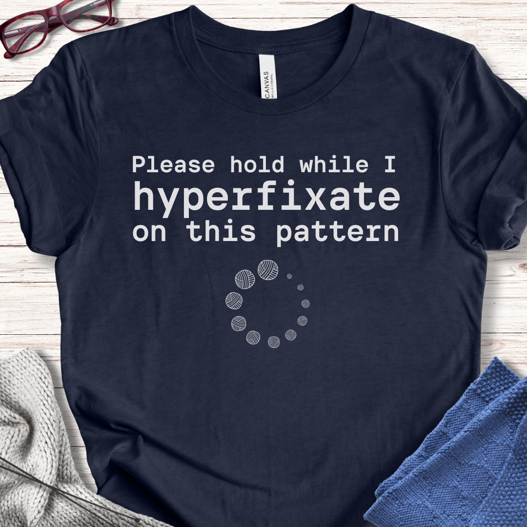 Hyperfixate T-Shirt Navy / XS
