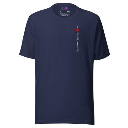 I Love New Yarn Crew Neck T-Shirt Navy / XS