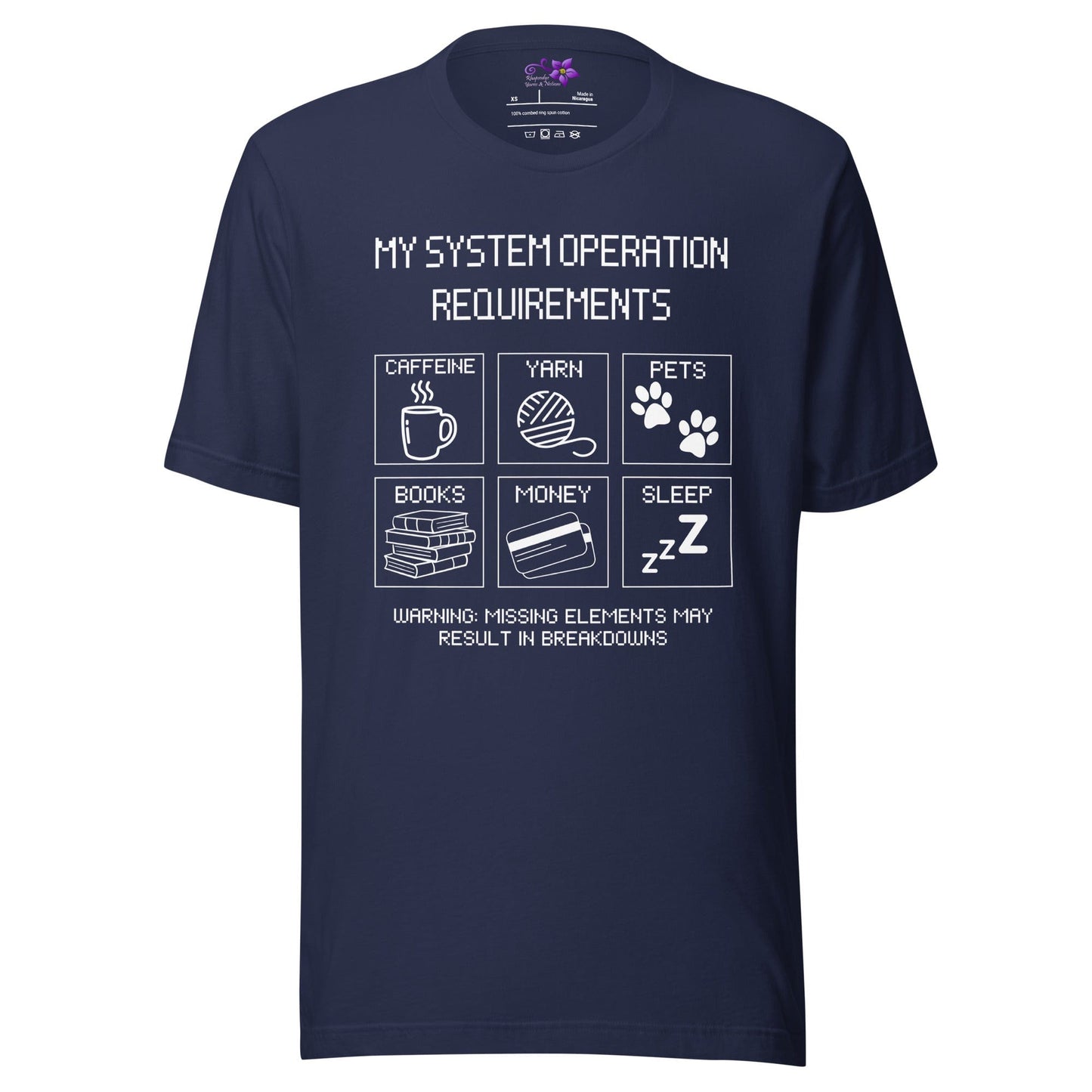 My Operating Requirements Crew Neck T-Shirt Navy / XS