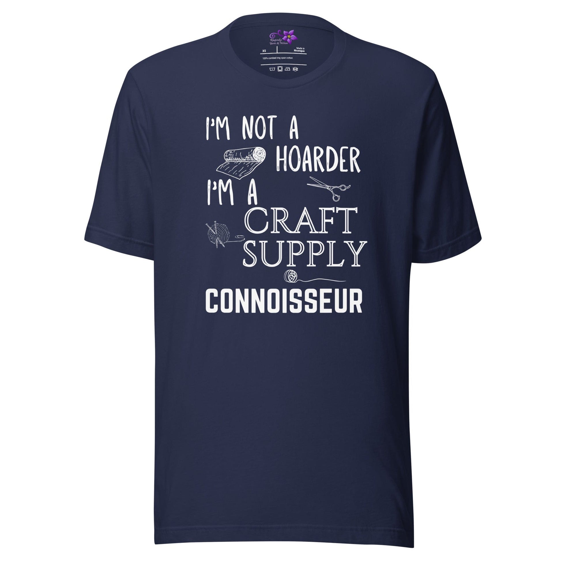 Not A Hoarder Crew Neck T-Shirt Navy / XS