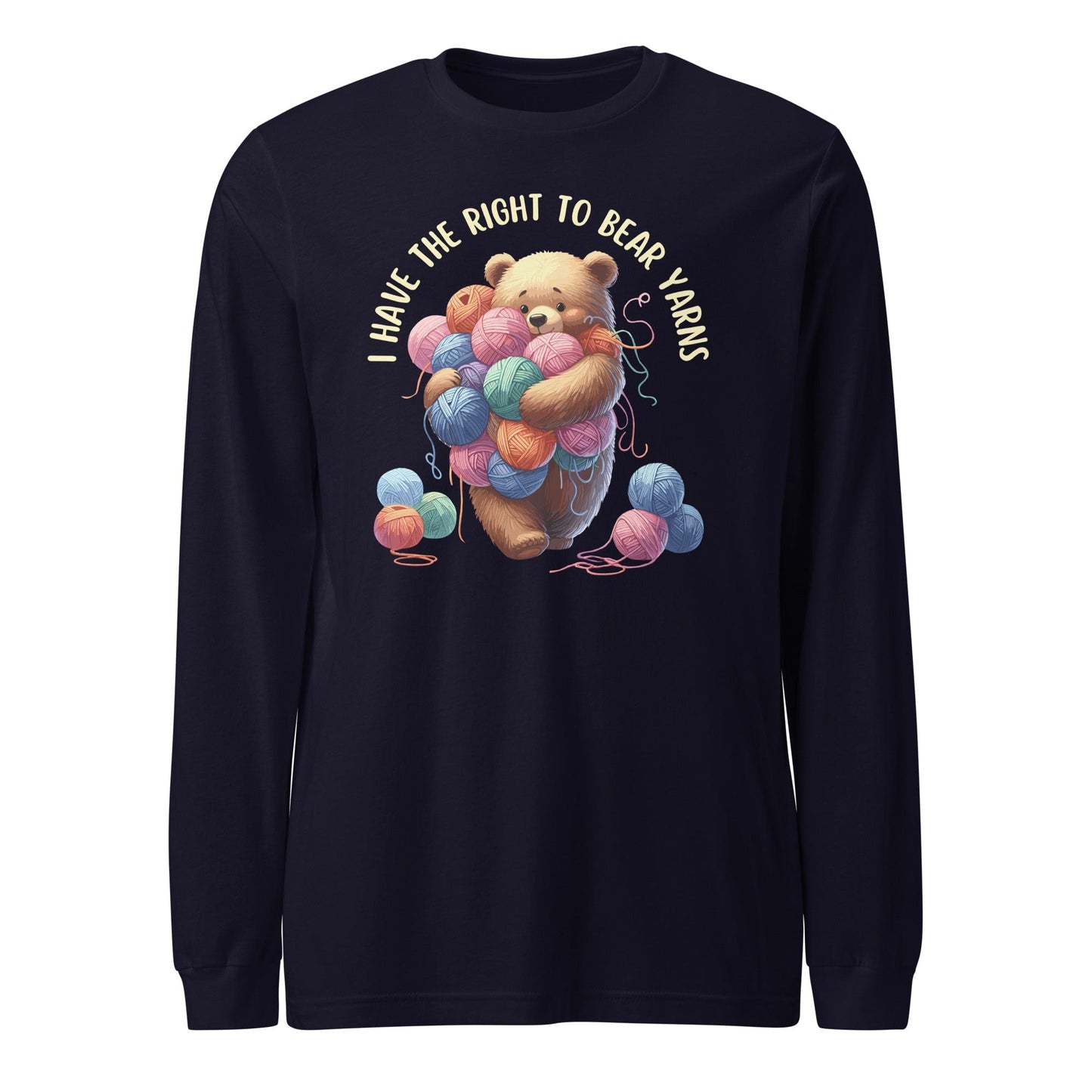 Right to Bear Yarns Long Sleeve Tee Navy / XS