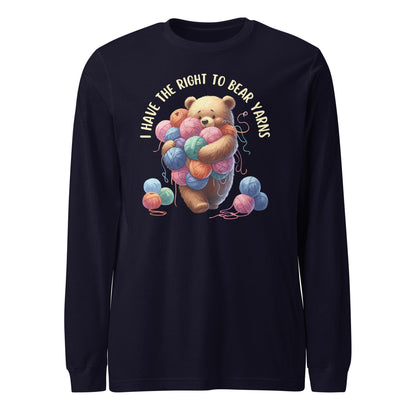 Right to Bear Yarns Long Sleeve Tee Navy / XS