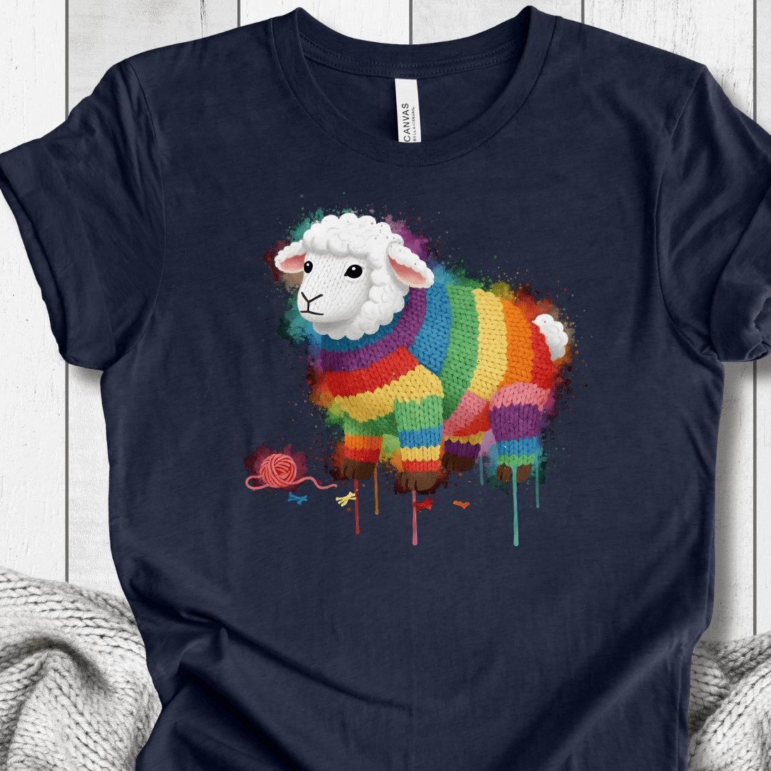 Sheep Dye Splash T-Shirt Navy / XS