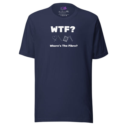 WTF Crew Neck T-Shirt Navy / XS