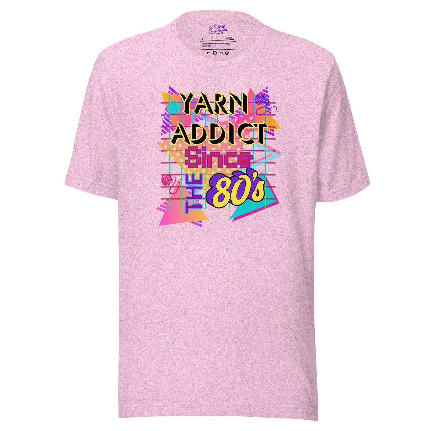 80s Yarn Addict Crew Neck T-shirt Prism Lilac / S