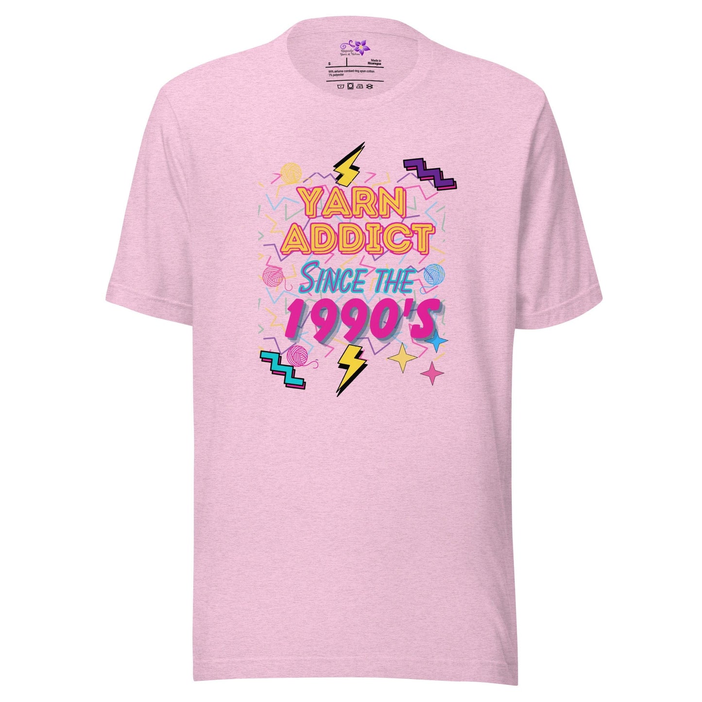 90s Yarn Addict Crew Neck T-Shirt Prism Lilac / S