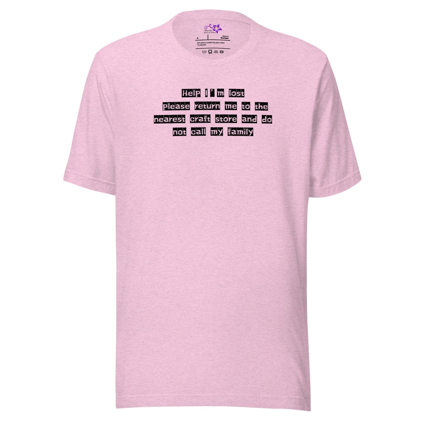 Help I'm Lost Crew Neck T-Shirt Prism Lilac / S