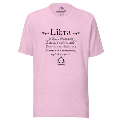 Crafters Zodiac - Libra Crew Neck T-Shirt Prism Lilac / XS