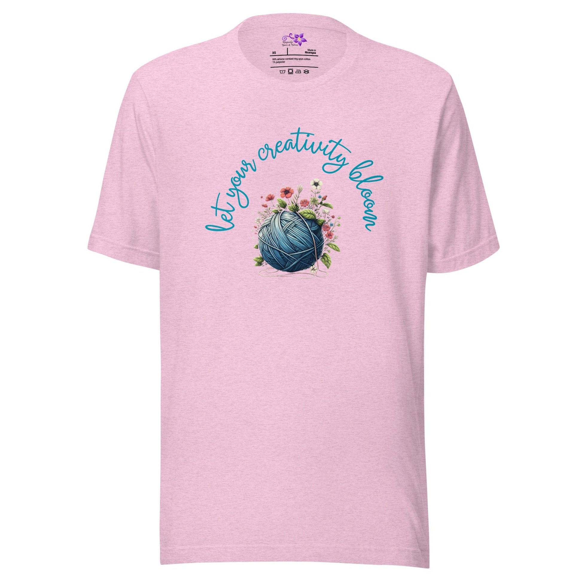 Creativity Bloom - Yarn Ball Crew Neck T-Shirt Prism Lilac / XS