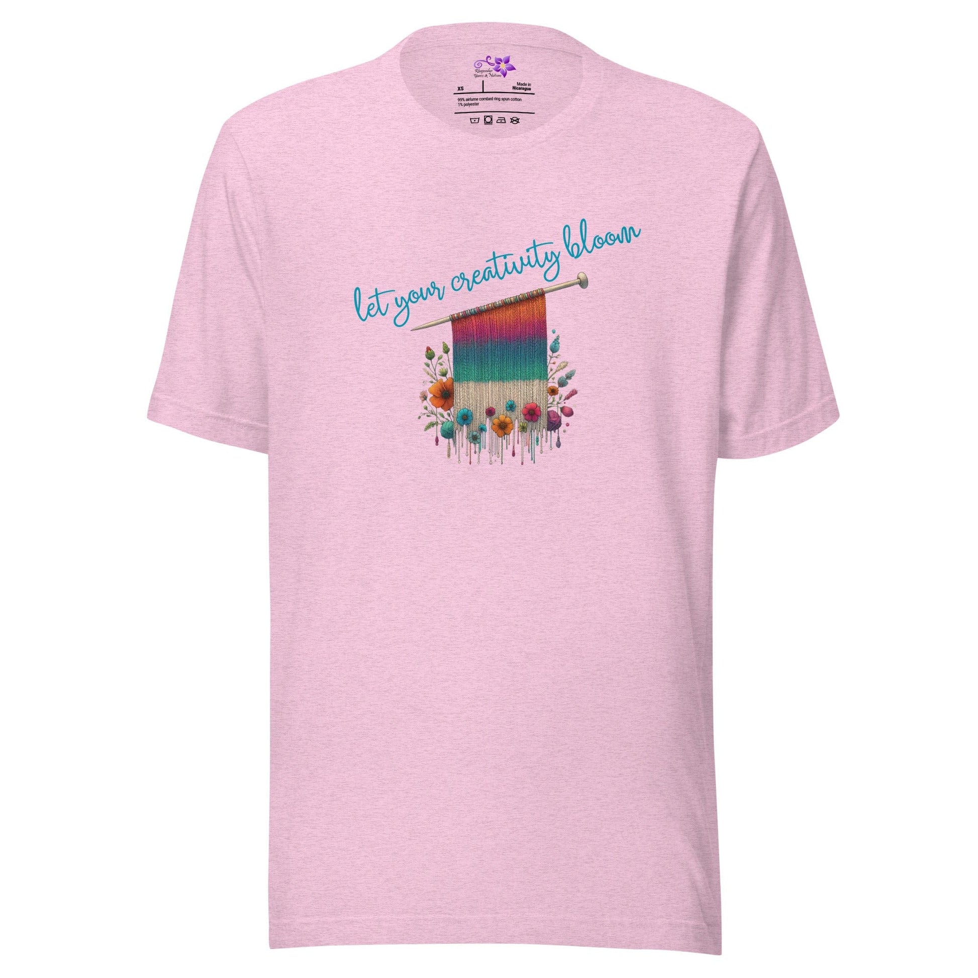 Creativity - Knitting Crew Neck T-Shirt Prism Lilac / XS