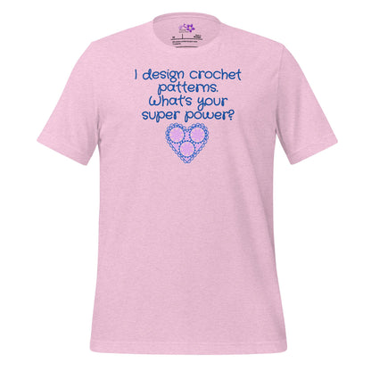 Crochet Designer Crew Neck T-Shirt Prism Lilac / XS