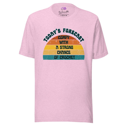 Crochet Forecast Crew Neck T-Shirt Prism Lilac / XS