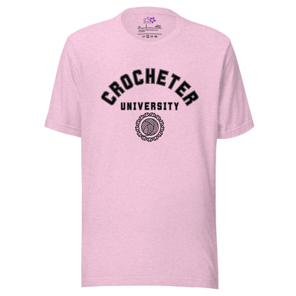 Crocheter University Crew Neck T-Shirt Prism Lilac / XS