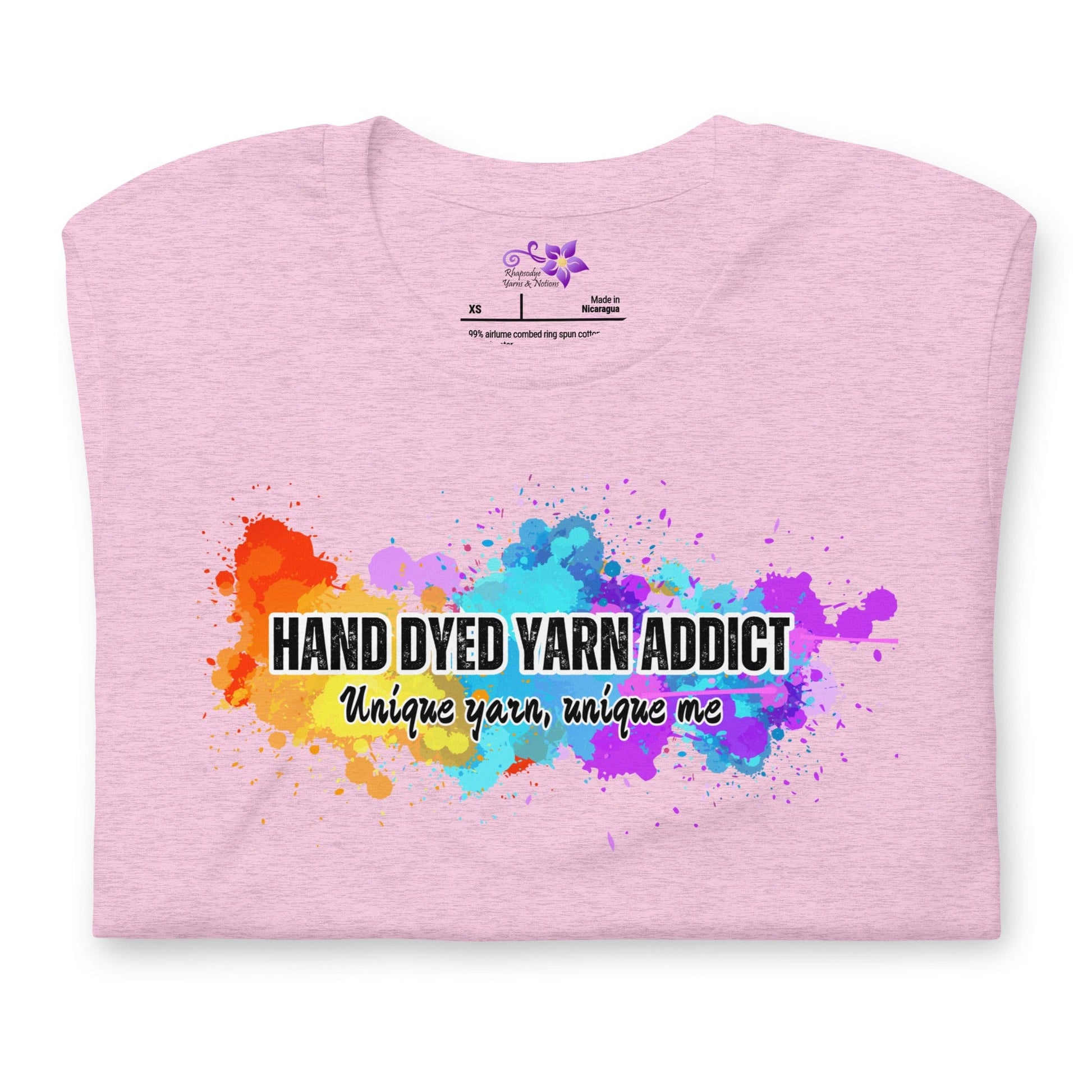 Hand Dyed Yarn Addict Crew Neck T-Shirt Prism Lilac / XS