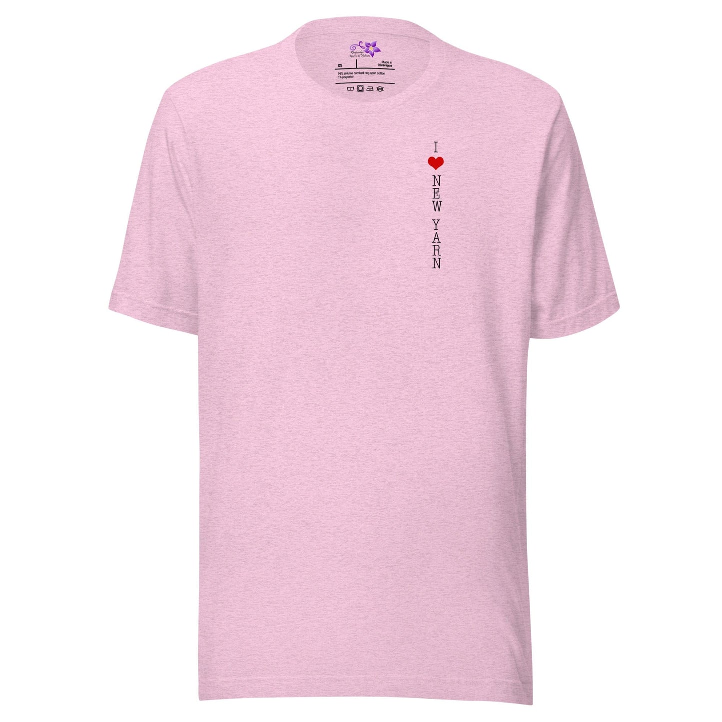 I Love New Yarn Crew Neck T-Shirt Prism Lilac / XS