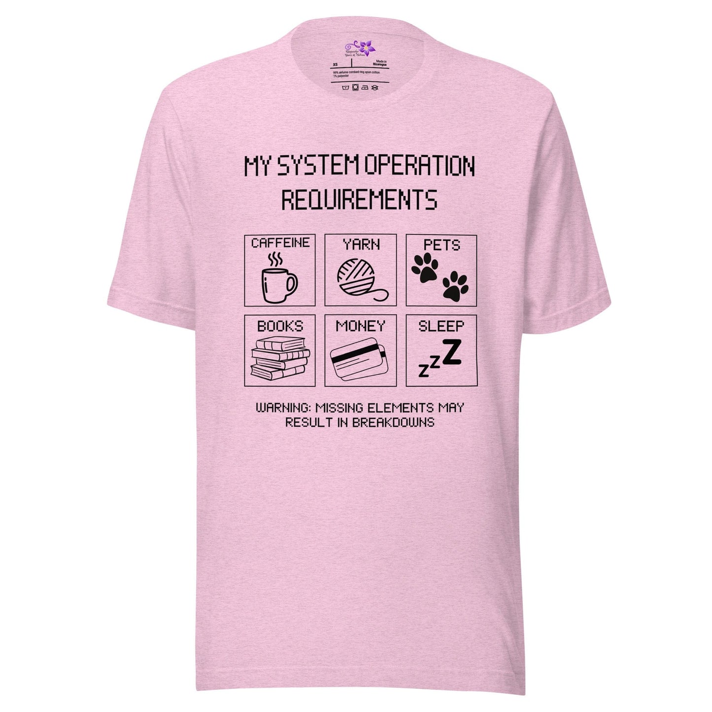 My Operating Requirements Crew Neck T-Shirt Prism Lilac / XS