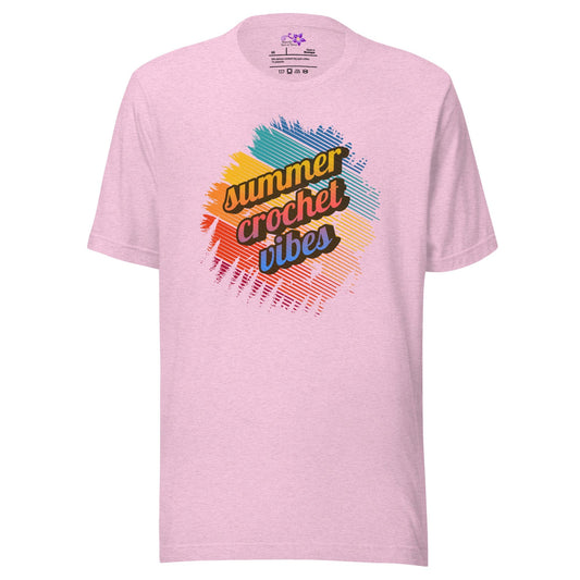 Summer Crochet Vibes Crew Neck T-Shirt Prism Lilac / XS