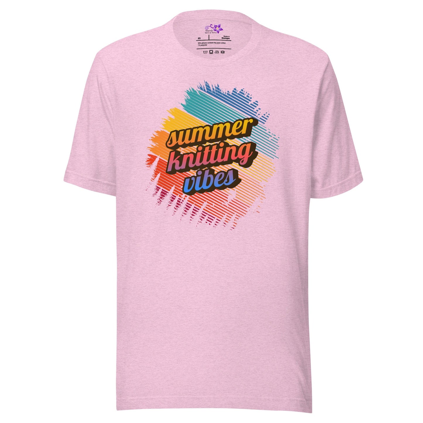 Summer knitting vibes Crew Neck T-Shirt Prism Lilac / XS