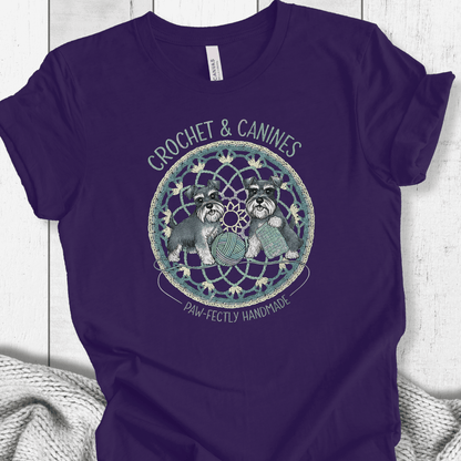 Crochet & Canines T-Shirt Purple / S
