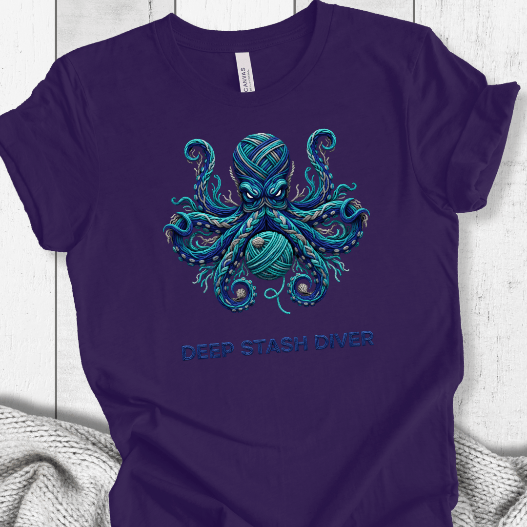 Deep Stash Divers T-Shirt Purple / S