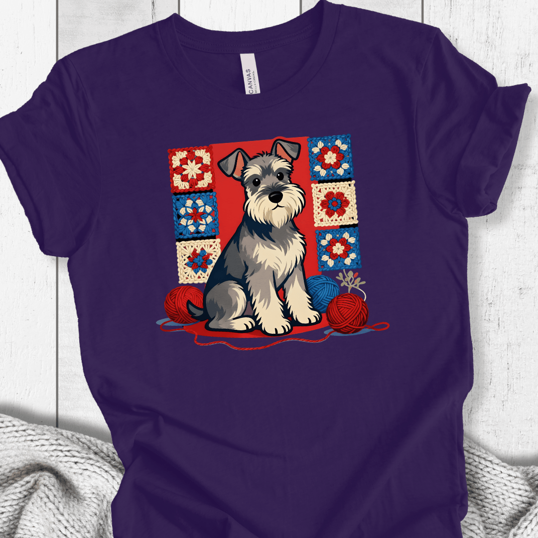 Dogs & Yarn T-Shirt Purple / S