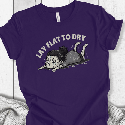 Lay Flat to Dry Woman T-Shirt Purple / S