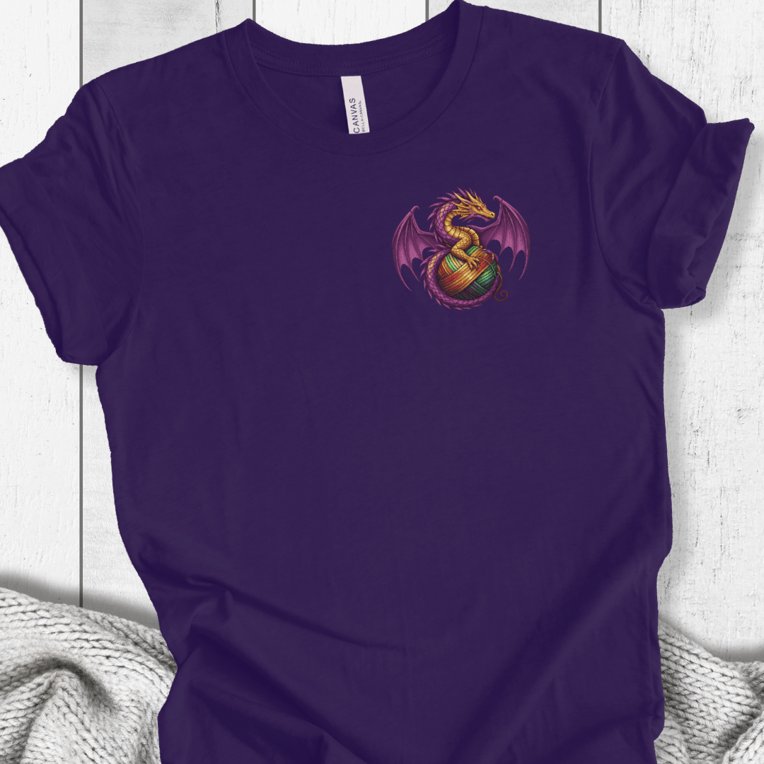 Pocket Dragon T-Shirt Purple / S