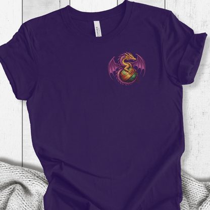 Pocket Dragon T-Shirt Purple / S